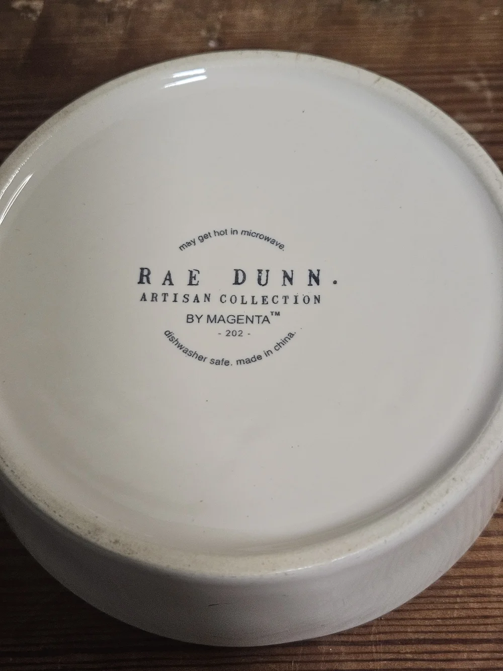 Rae Dunn LOVE Ceramic Pet Bowl - White